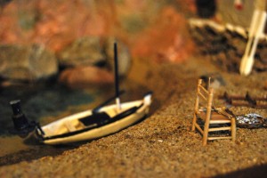 Imagen belén El mar y la pesca. Una cala de la Costa Brava