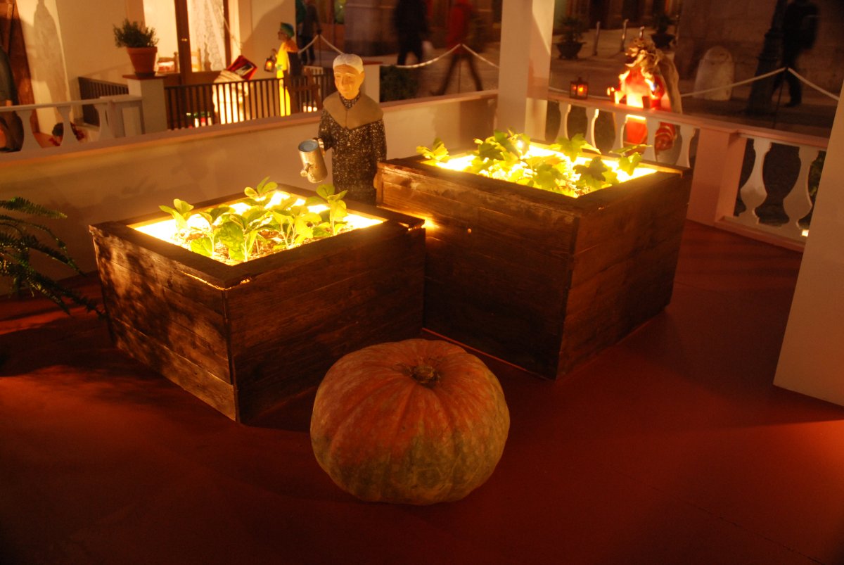 Imagen del belén de la plaza Sant Jaume de Barcelona. Navidad 2013