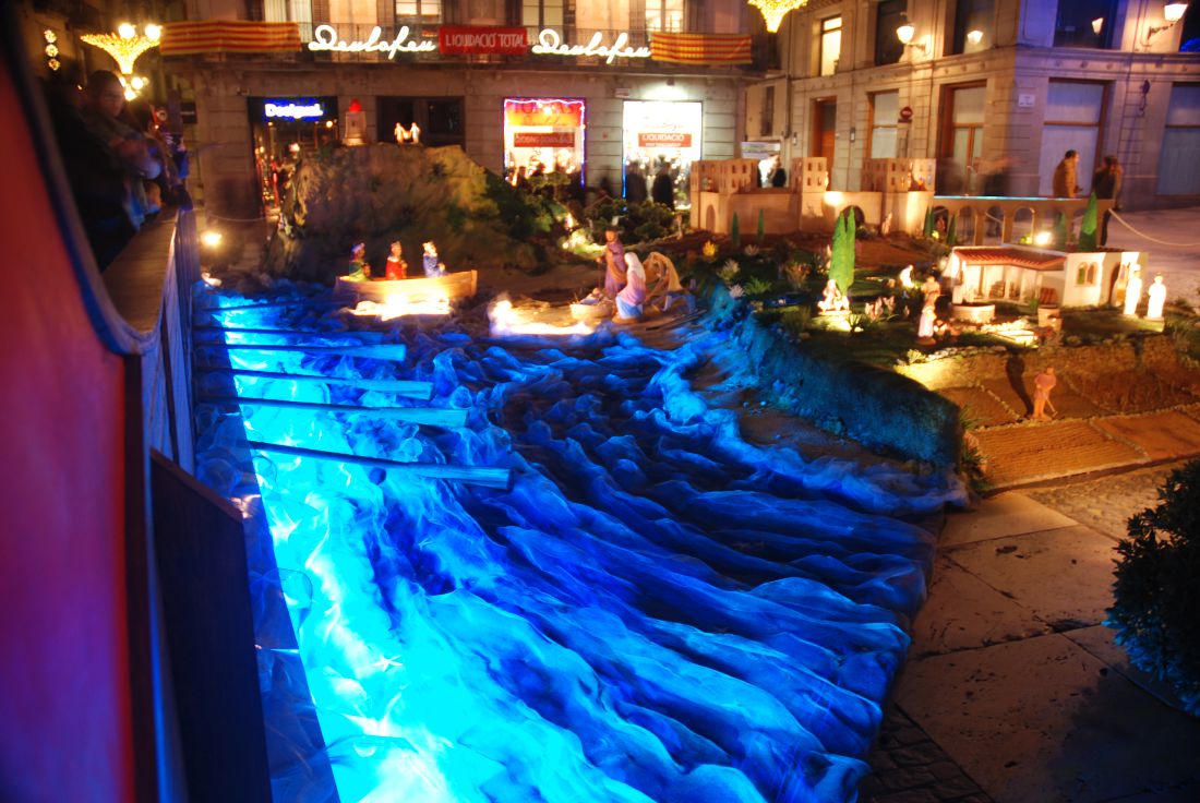 Imatge Pessebre Bàrcino. Nadal 2014 Plaça Sant Jaume Barcelona