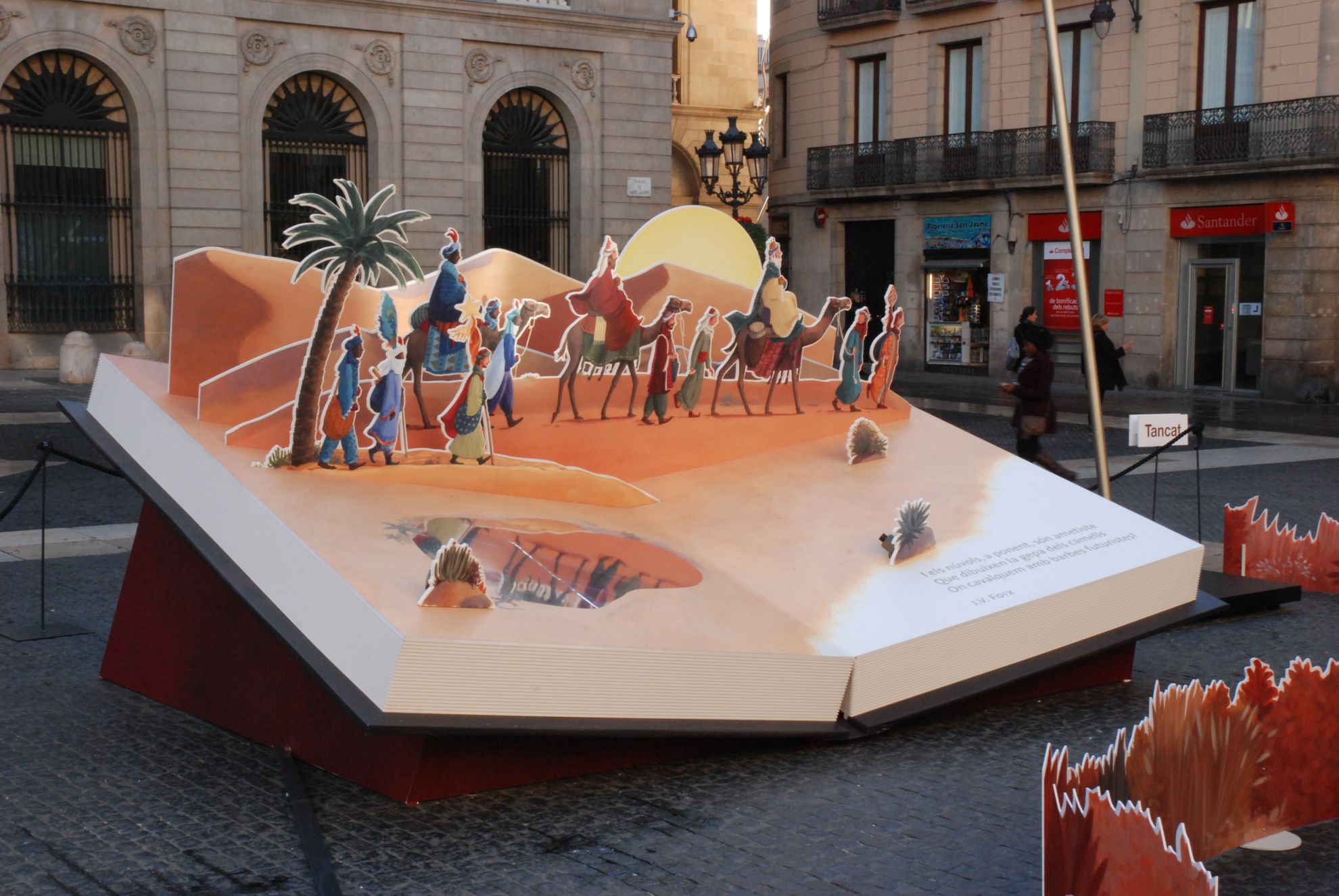 Pessebre Plaça Sant Jaume Nadal 2015