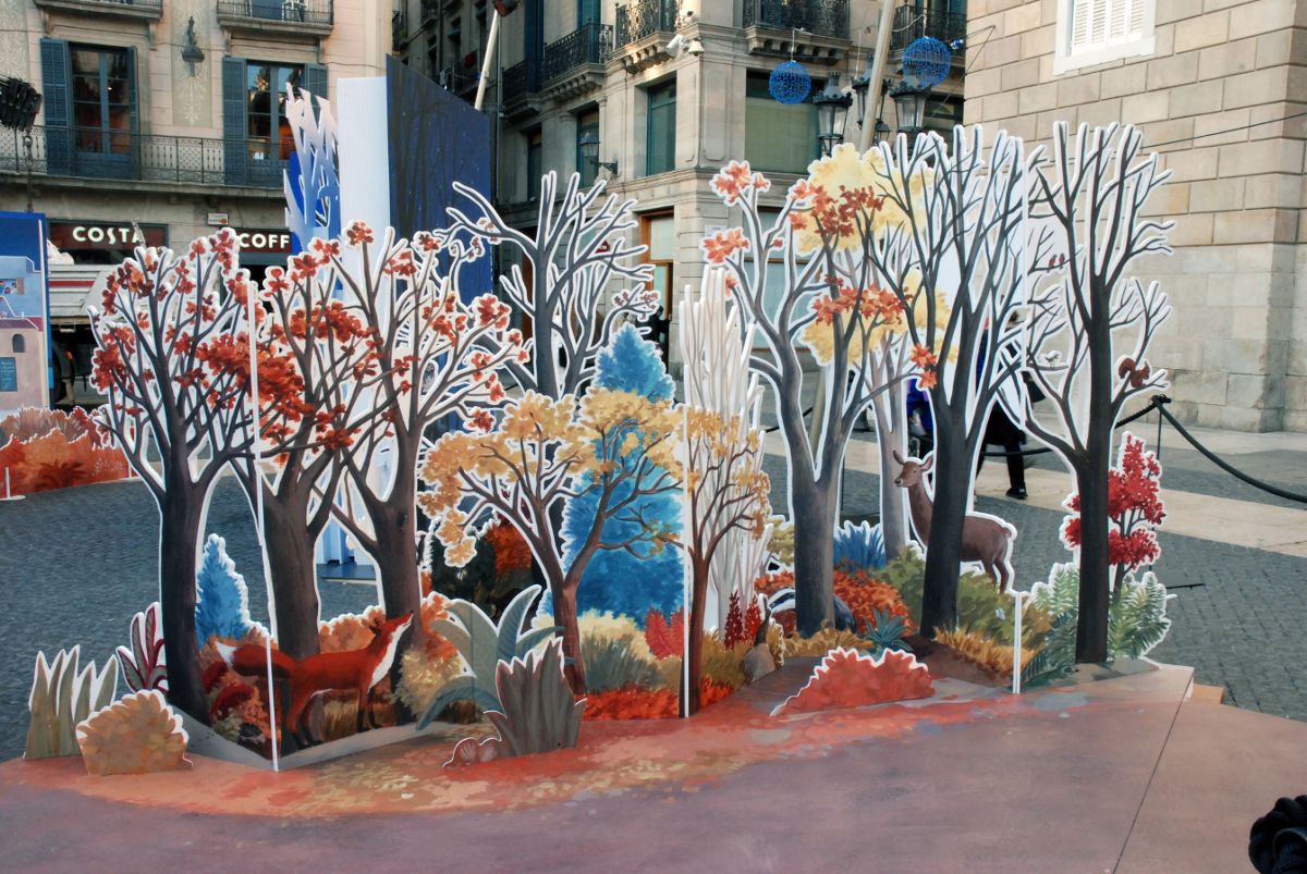 Imatge Pessebre plaça Sant Jaume 2015. Llibres de conte